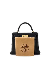 Pre-Owned Hermes Kelly 28 Handbag Clemence with Gold Hardware