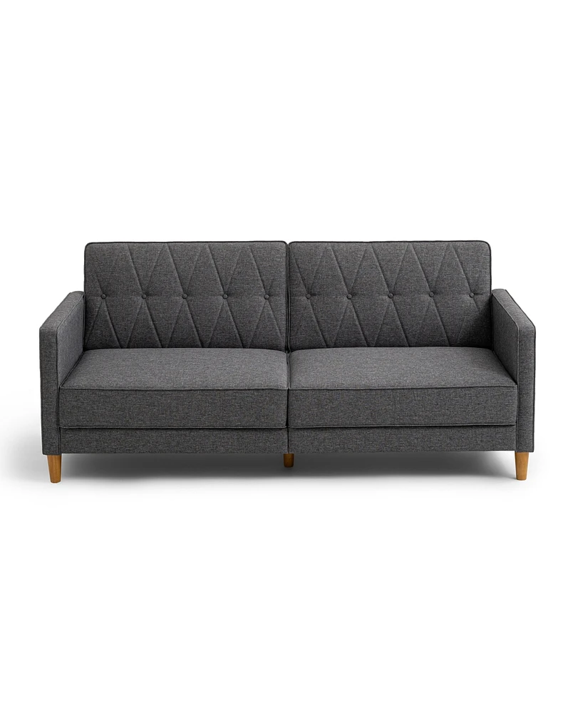 Gold Sparrow 77" Polyester Victoria Convertible Sofa Bed, Created for Macy's