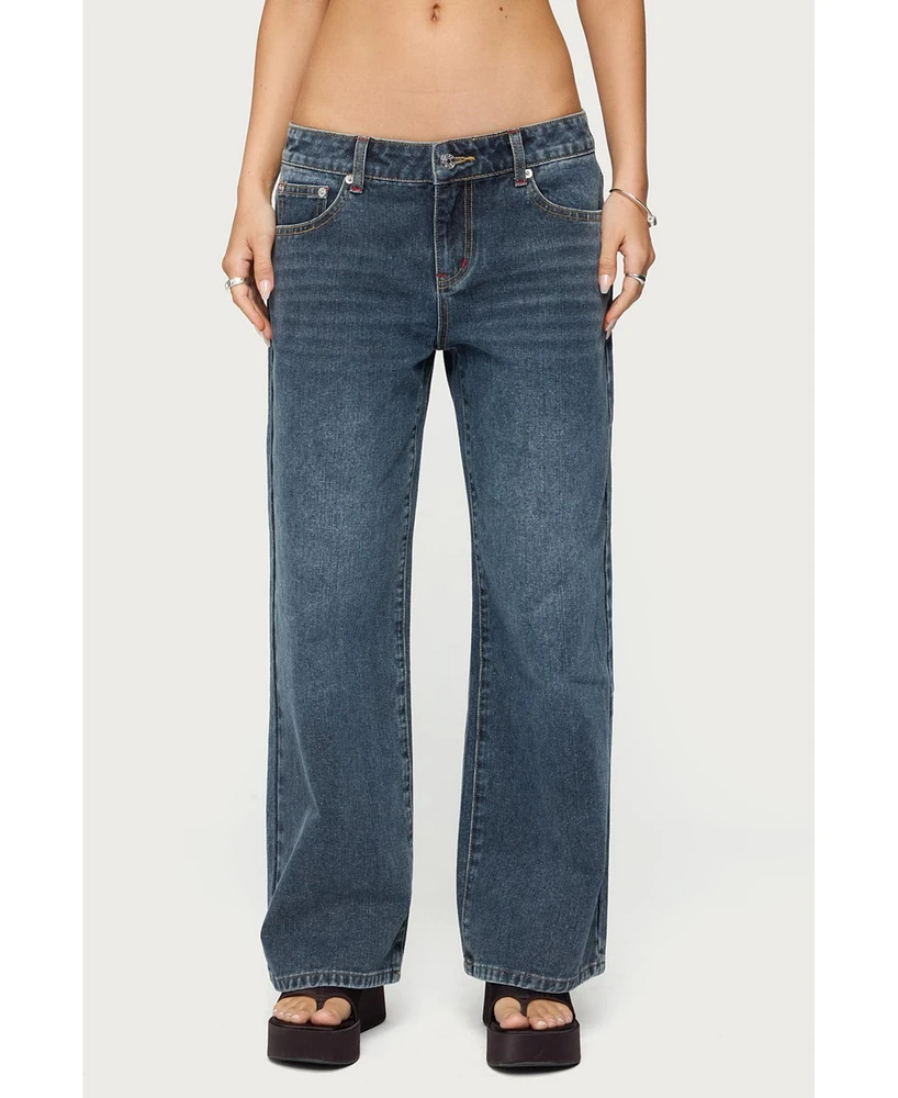 Edikted Women's Ace Relaxed Jeans