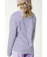 Colourful Rebel Logo Wave Stripe Longsleeve Tee