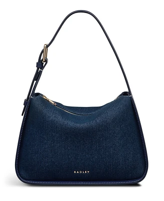 Radley London Denim Westwell Lane Indigo Small Zip-Top Grab Bag