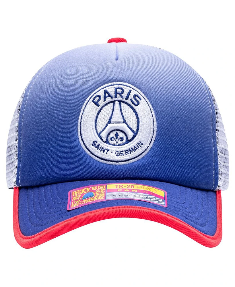 Fan Ink Men's Navy Paris Saint-Germain Destiny Trucker Adjustable Hat