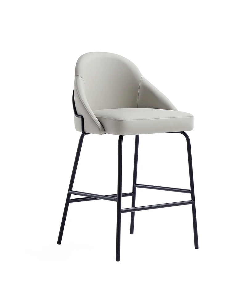 Manhattan Comfort 38" Faux Leather Gracie Counter Stool