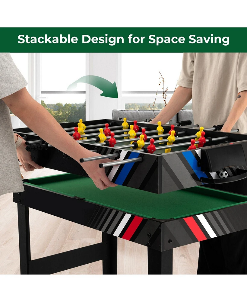 4-in-1 Multi Game Table with Pool Billiards