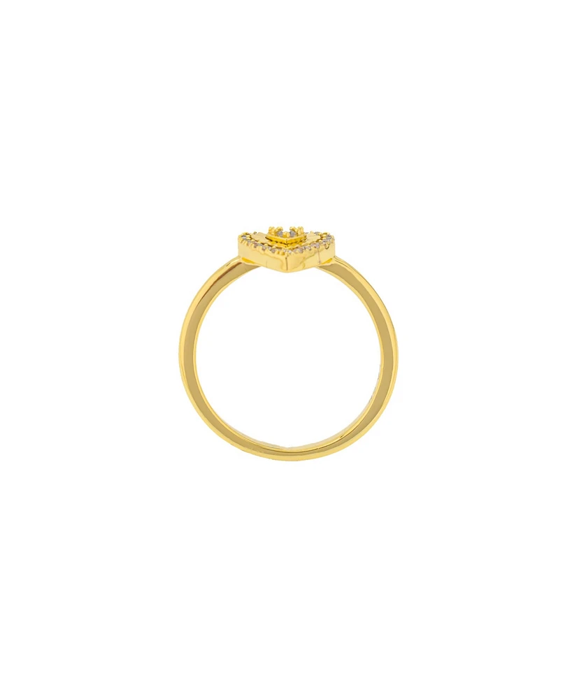 Unwritten Cubic Zirconia Heart Statement Ring