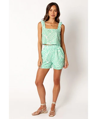Petal and Pup Women's Dayla Short Set - Green