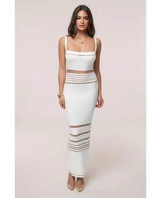 Jluxlabel Women's Striped Rib Knit Dress