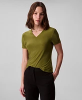 Calvin Klein Women's Short Sleeve V-Neck T-Shirt