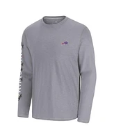 Tommy Bahama Men's Gray Buffalo Bills Oasis Endzone Lux Long Sleeve T-Shirt