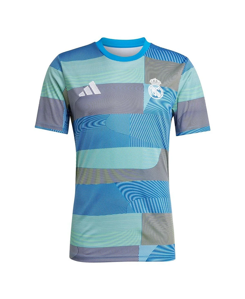 Adidas Men's Blue Real Madrid 2025/26 Aeroready Pre-Match Jersey