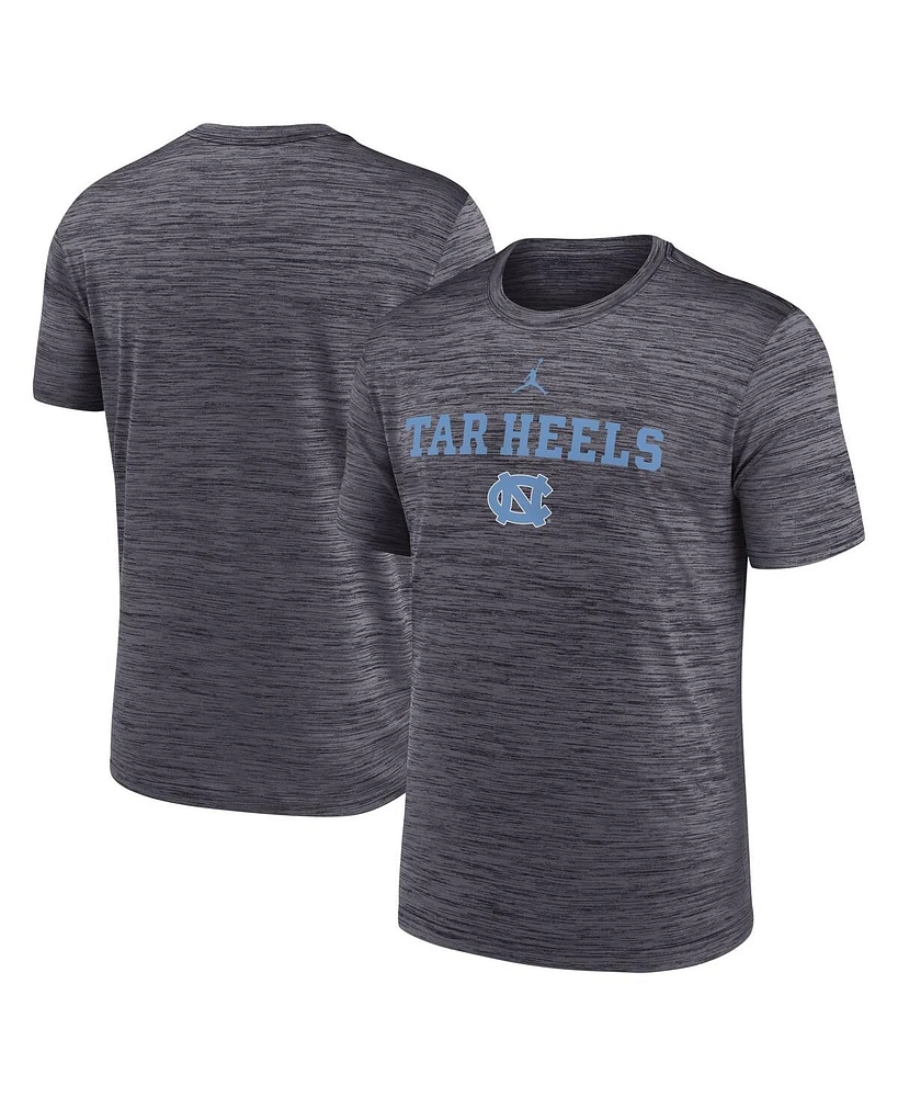 Jordan Men's Black North Carolina Tar Heels 2025 Sideline Velocity Performance T-Shirt