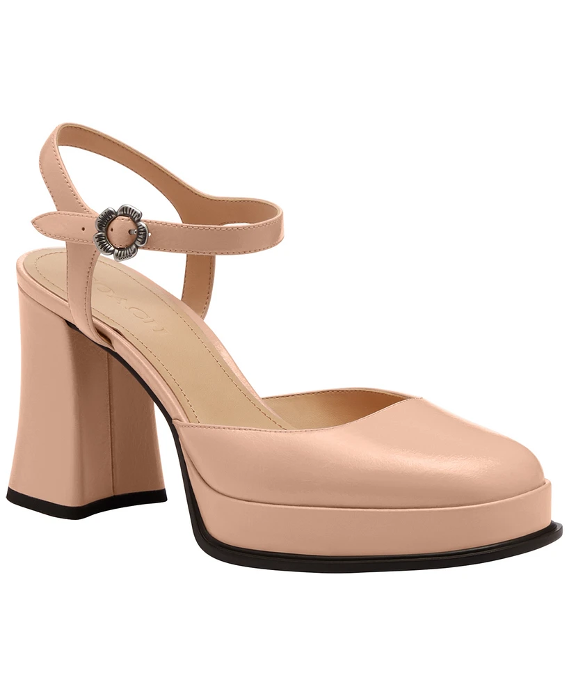 Coach Women's Sculpted-Heel Platform Pumps