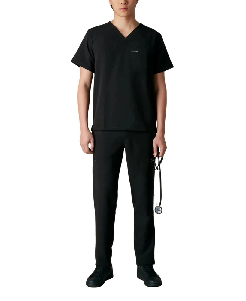 Members Only Brighton 3-Pocket Scrub Top for Men