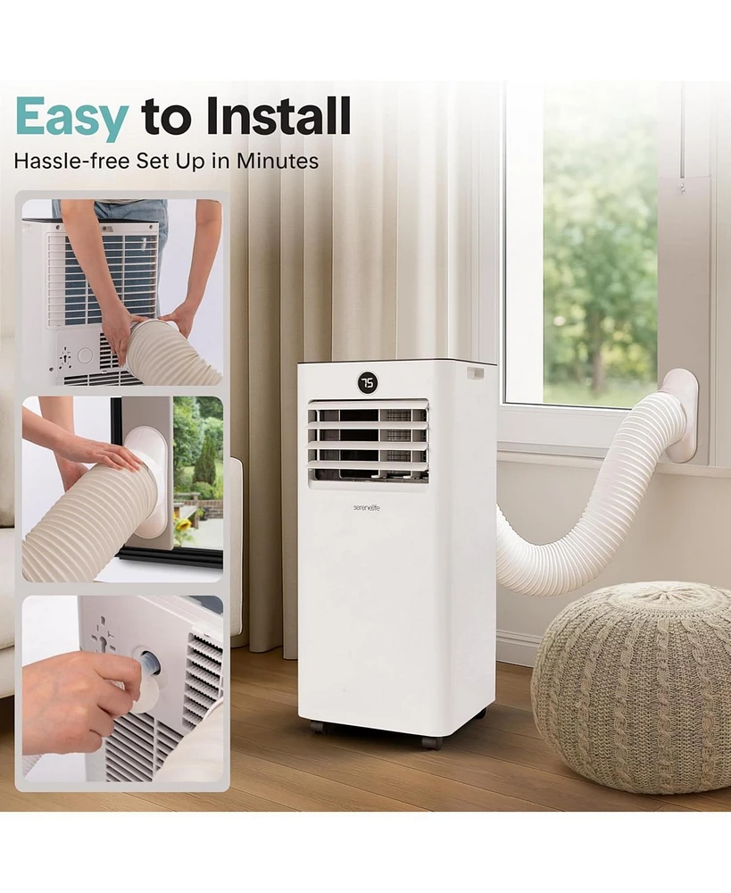 Portable Air Conditioner & Heater - 1000 Btu (Ashrae) Compact Home A/C Unit with Cooling and Heating, Includes Window Mount Kit (Gray