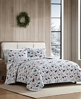 Eddie Bauer Mountain Moose Flannel Cotton Reversible 2-Pc. Quilt Set, Twin