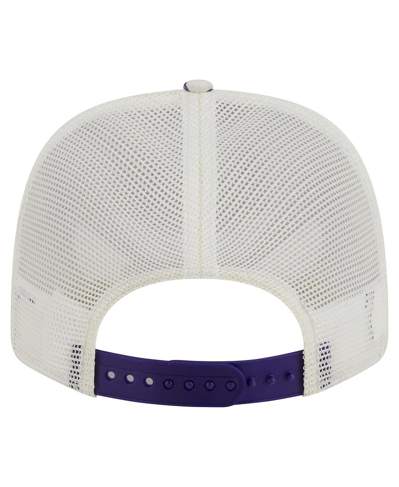 New Era Men's White Los Angeles Lakers Lemon Tree 9SEVENTY Adjustable Hat