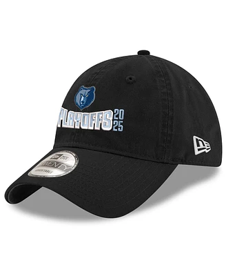 New Era Men's Black Memphis Grizzlies 2025 Nba Playoffs 9TWENTY Adjustable Hat