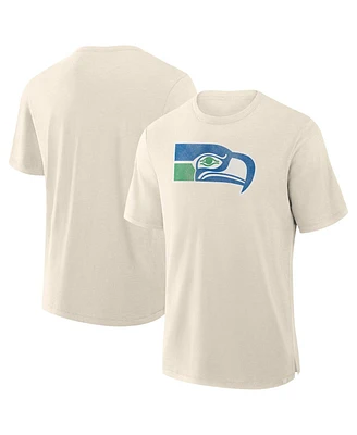 Fanatics Men's Cream Seattle Seahawks Slub T-Shirt