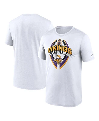 Nike Men's White Minnesota Vikings Legend Icon Performance T-Shirt