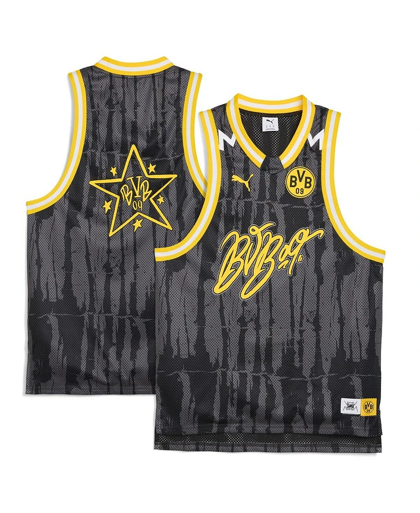 Puma Men's Black Borussia Dortmund 2025 Fifa Club World Cup DryCELL Basketball Jersey