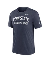 Nike Men's Heather Navy Penn State Nittany Lions Campus Collegiate Block Tri-Blend T-Shirt