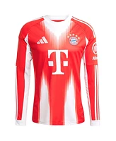 Adidas Men's Jamal Musiala Red Bayern Munich 2025/26 Home Replica Long Sleeve Jersey
