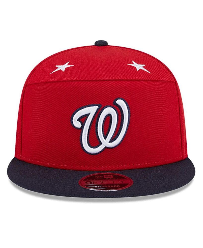 New Era Men's Red/Navy Washington Nationals 2025 Mlb All-Star Game Side Patch 9FIFTY Snapback Hat