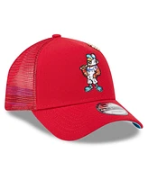 New Era Men's Red Washington Nationals 2025 Big League Chew A-Frame 9FORTY Adjustable Trucker Hat