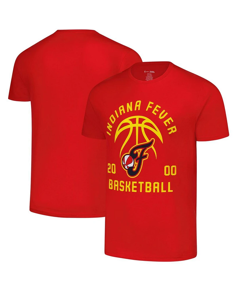 Stitches Men's and Women's Red Indiana Fever Basketball T-Shirt