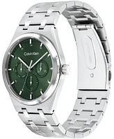 Calvin Klein Men's Ck Motion Silver Tone Stainless Steel Bracelet Watch 39mm