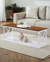 Convenience Concepts 47" Medium-Density Fiberboard Coventry Coffee Table with Shelf