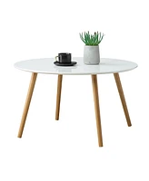 Convenience Concepts Oslo Round Coffee Table, Gray