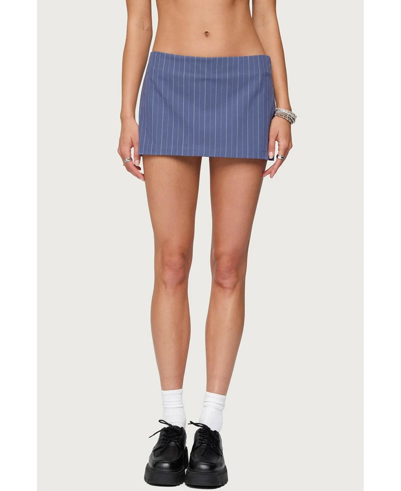 Edikted Women's Frankey Pinstripe Mini Skort