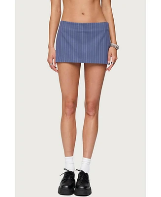 Edikted Women's Frankey Pinstripe Mini Skort