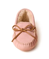 Minnetonka Women's Suede Pile Lined Softsole Slippers