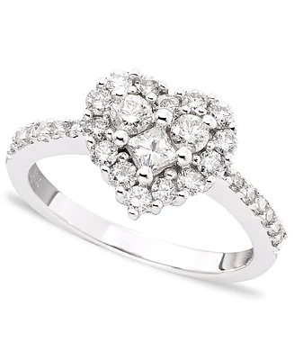 Classique by Effy Diamond Heart Ring (9/10 ct. t.w.) 14k White Gold