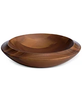 Nambe Skye Dinnerware Collection by Robin Levien Wood Centerpiece Bowl