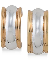 Lauren Ralph Lauren Two-Tone Hoop Clip-on Earrings