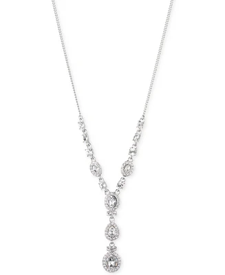 Givenchy Multi-Crystal and Pave Y-Neck Necklace