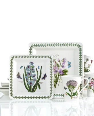 Portmeirion Botanic Garden Square 12 Pc. Dinnerware Set, Service for 4