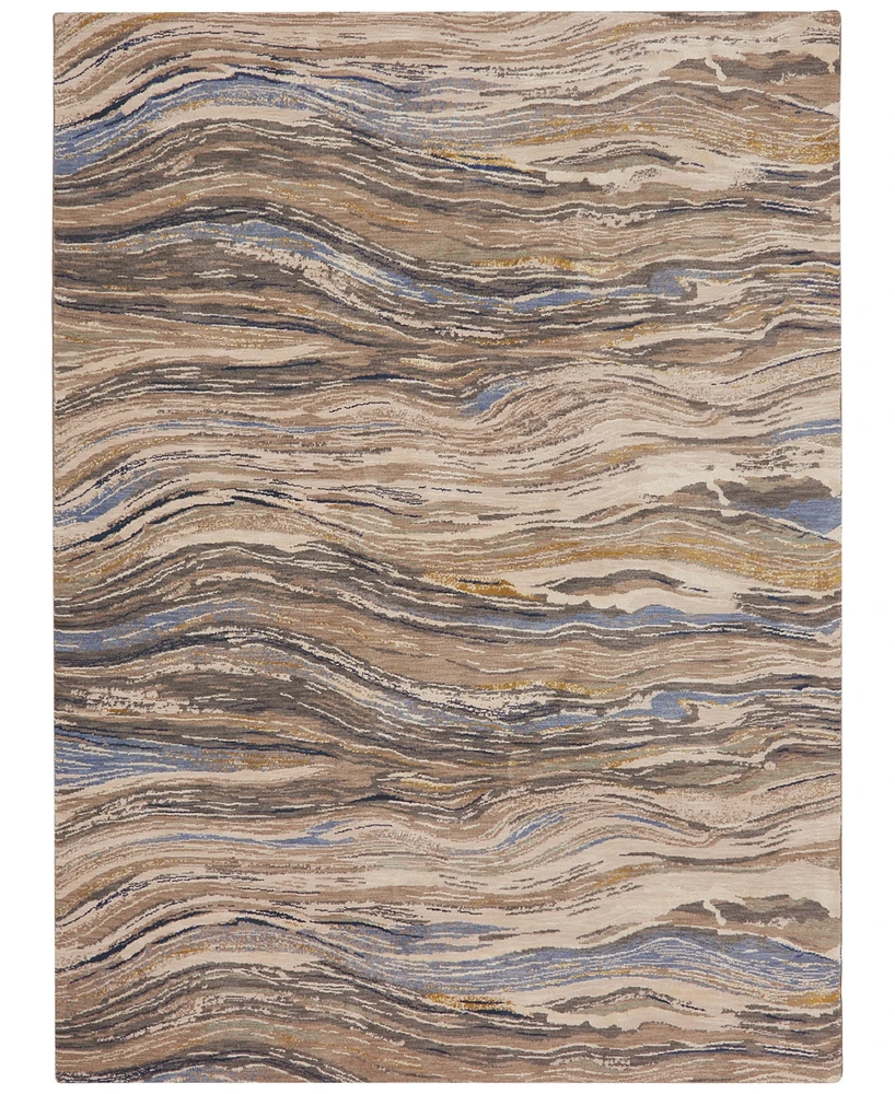 Closeout! Karastan Enigma Continuum Smokey Gray 2'4" x 7'10" Runner Rug