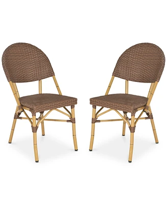 Louisa Set of 2 Indoor/Outdoor Wicker Side Chairs