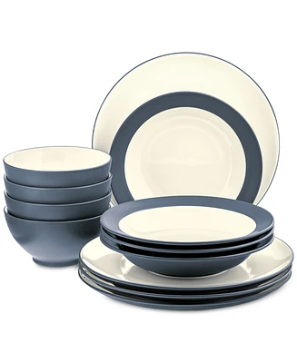 Noritake Colorwave Coupe 12-Piece Dinnerware Set, Service for 4