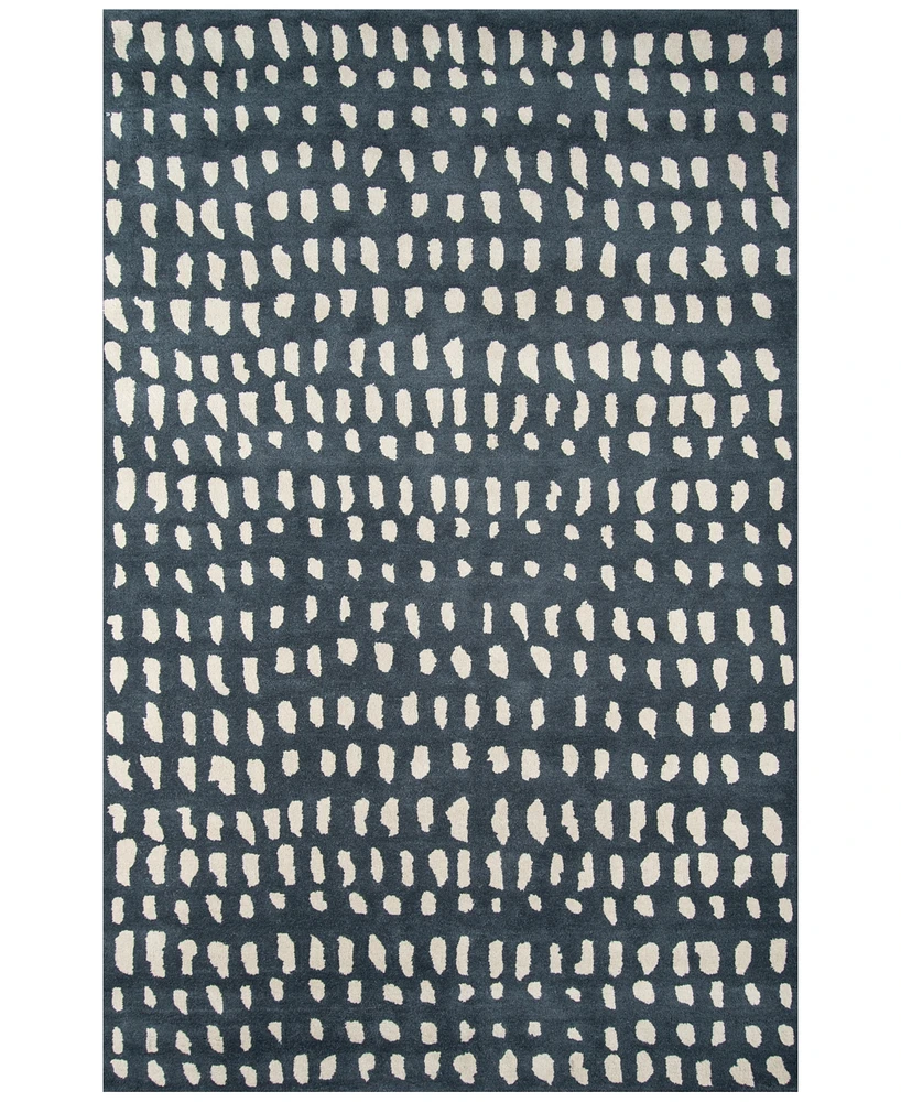 Novogratz by Momeni Delmar DEL11 Blue 2' 3" x 8' Runner Area Rug
