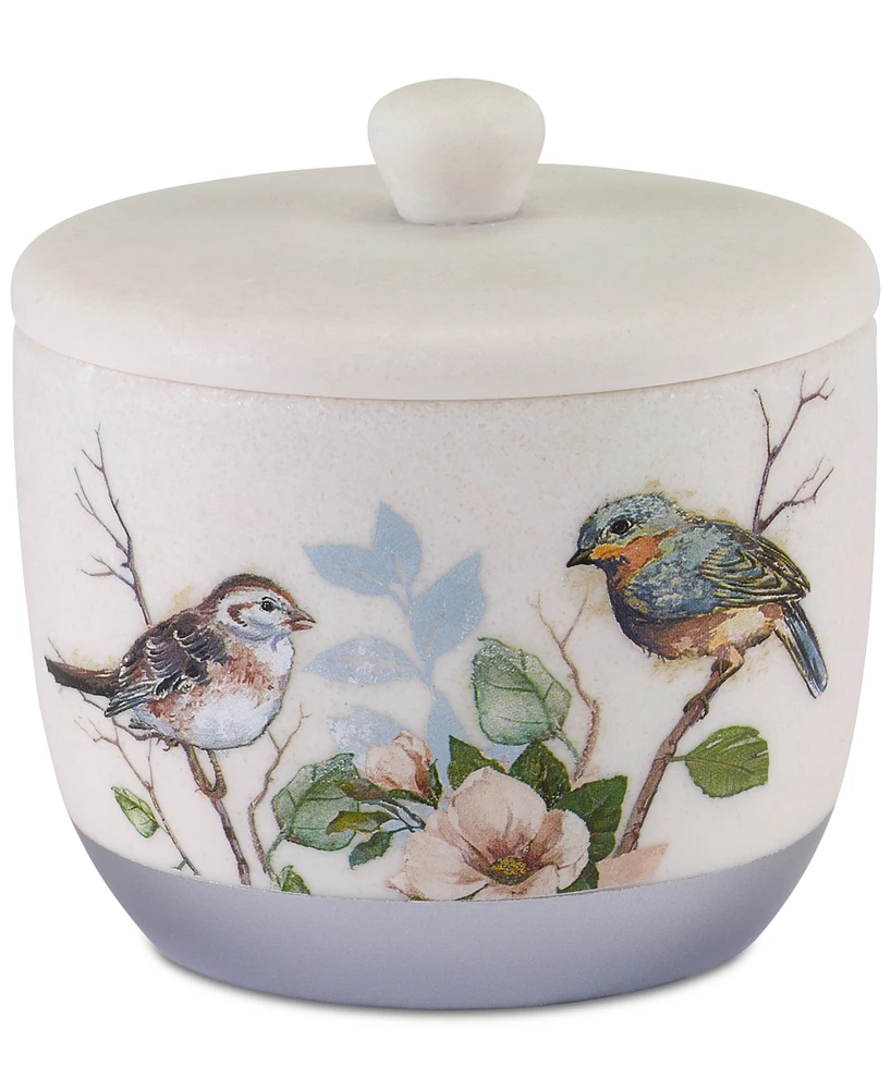 Avanti Love Nest Bird Motif Resin Covered Jar