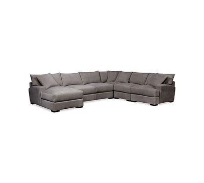 Closeout! Rhyder -Pc. Fabric Sectional Sofa with Chaise
