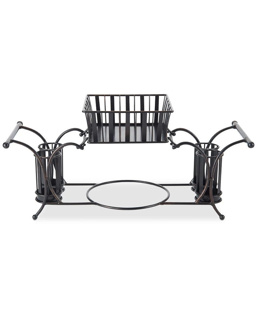 Gourmet Basics By Mikasa Band & Stripe Buffet Caddy