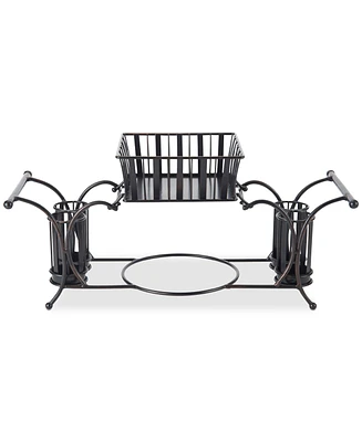 Gourmet Basics By Mikasa Band & Stripe Buffet Caddy