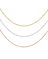 Italian Gold 14k Gold 14k White Gold 14k Rose Gold Necklaces 16 20 Perfectina Chain