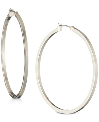 Dkny 2" Thin Hoop Earrings
